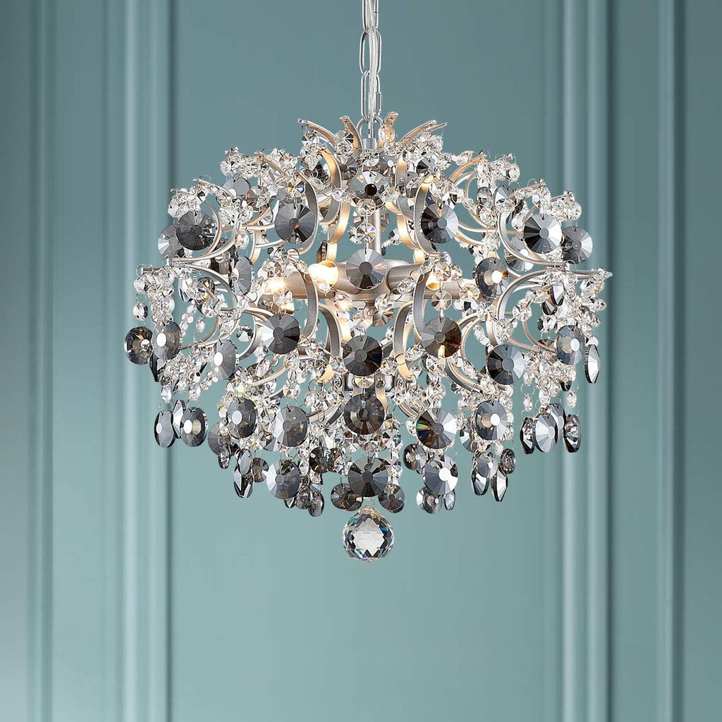 Maison Ornate Modern Crystal Ball Raindrop Chandelier with crystal accents and adjustable suspension.
