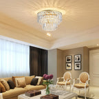 Maison Ornate Modern Gold Crystal Bedroom Chandelier LED with shimmering crystals and elegant gold detailing.