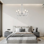 Maison Ornate Modern Vintage Style Crystal Hanging Light: elegant chandelier with intricate crystals and vintage-inspired design.