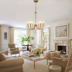 Maison Ornate Modern Metal Crystal Indoor Room Chandelier shines elegantly, featuring intricate metalwork and sparkling crystals.