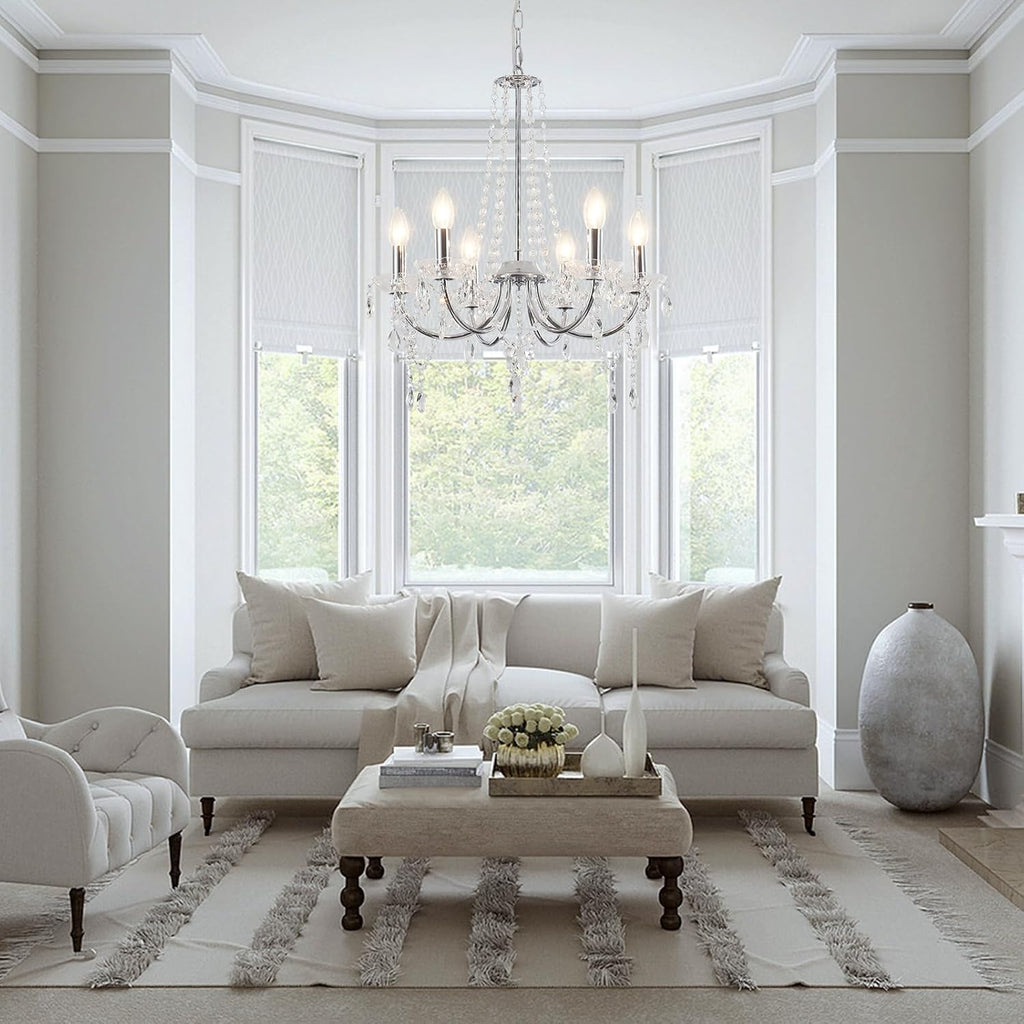 Maison Ornate Modern Vintage Style Crystal Chandelier with intricate, glistening crystals and elegant design.