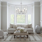 Maison Ornate Modern Vintage Style Crystal Chandelier with intricate, glistening crystals and elegant design.