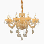 Baroque Crystal Chandelier with Ornate Pendants