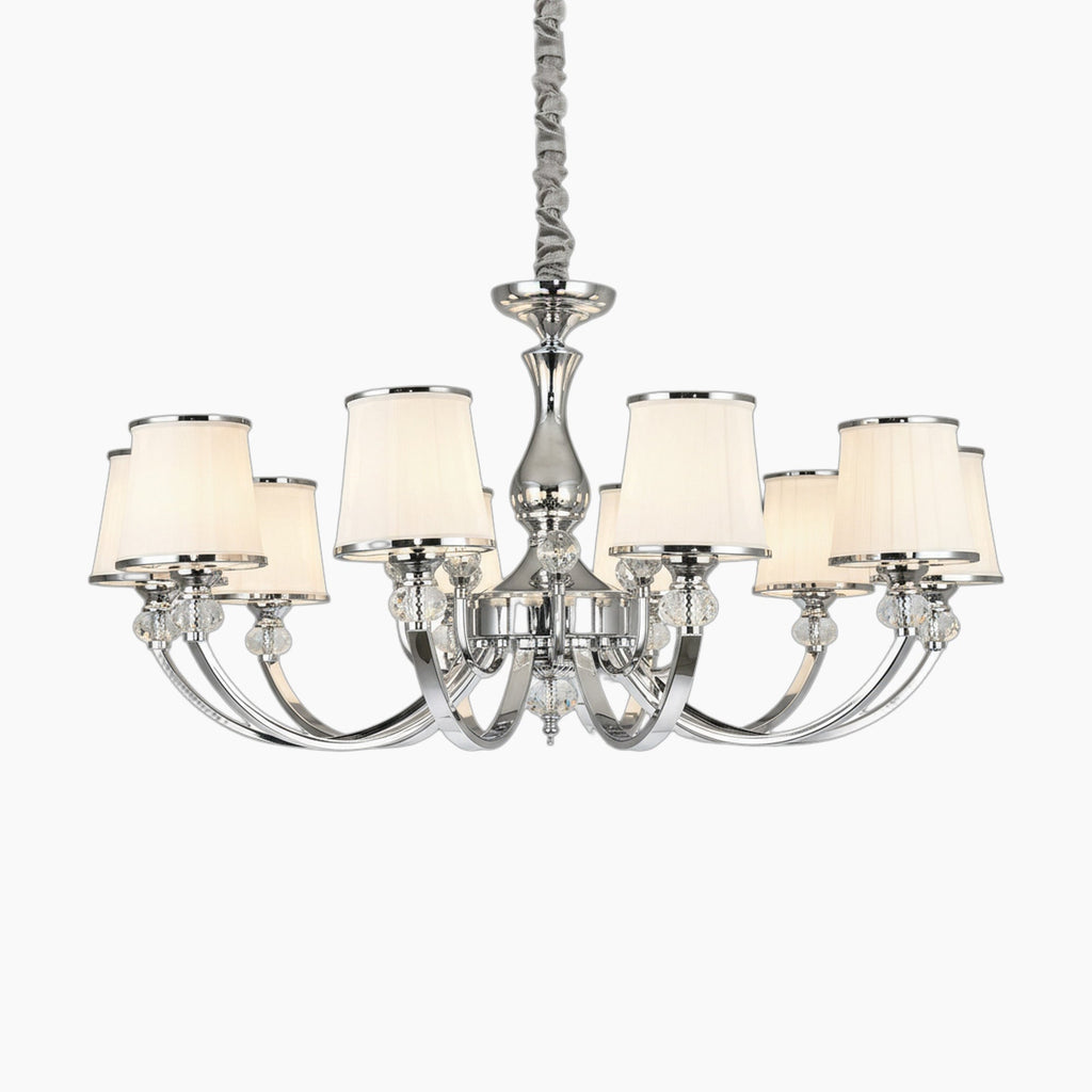 Maison Ornate Luxury Baroque Crystal Chandelier with sparkling crystal accents and refined, elegant design.