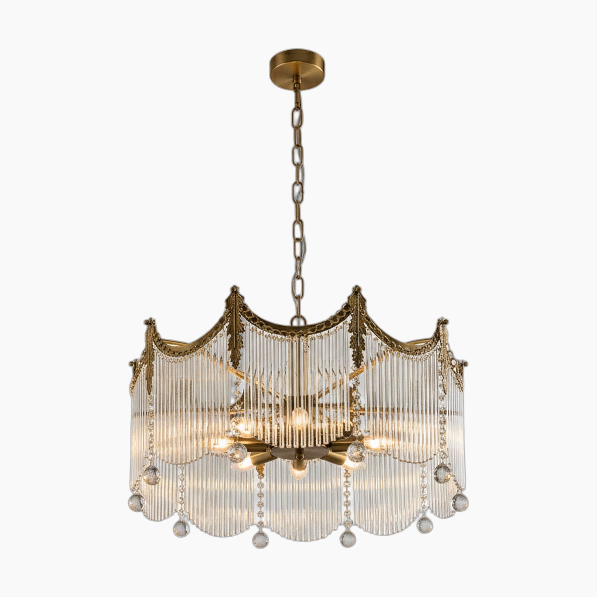 Vintage Crystal LED Chandelier for Living Room