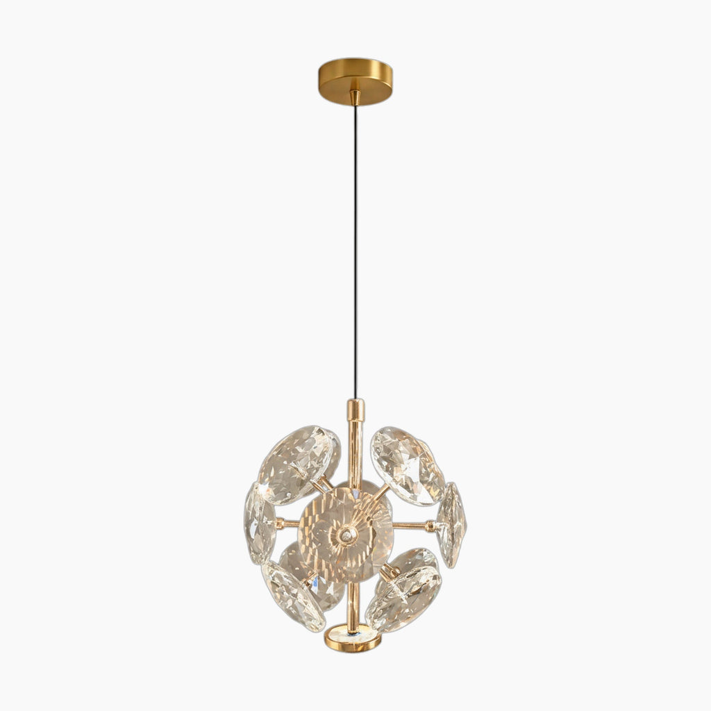 Nordic Minimalist Crystal Industrial Bedroom Chandelier