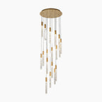 Elegant Cylindrical Crystal Hanging Light