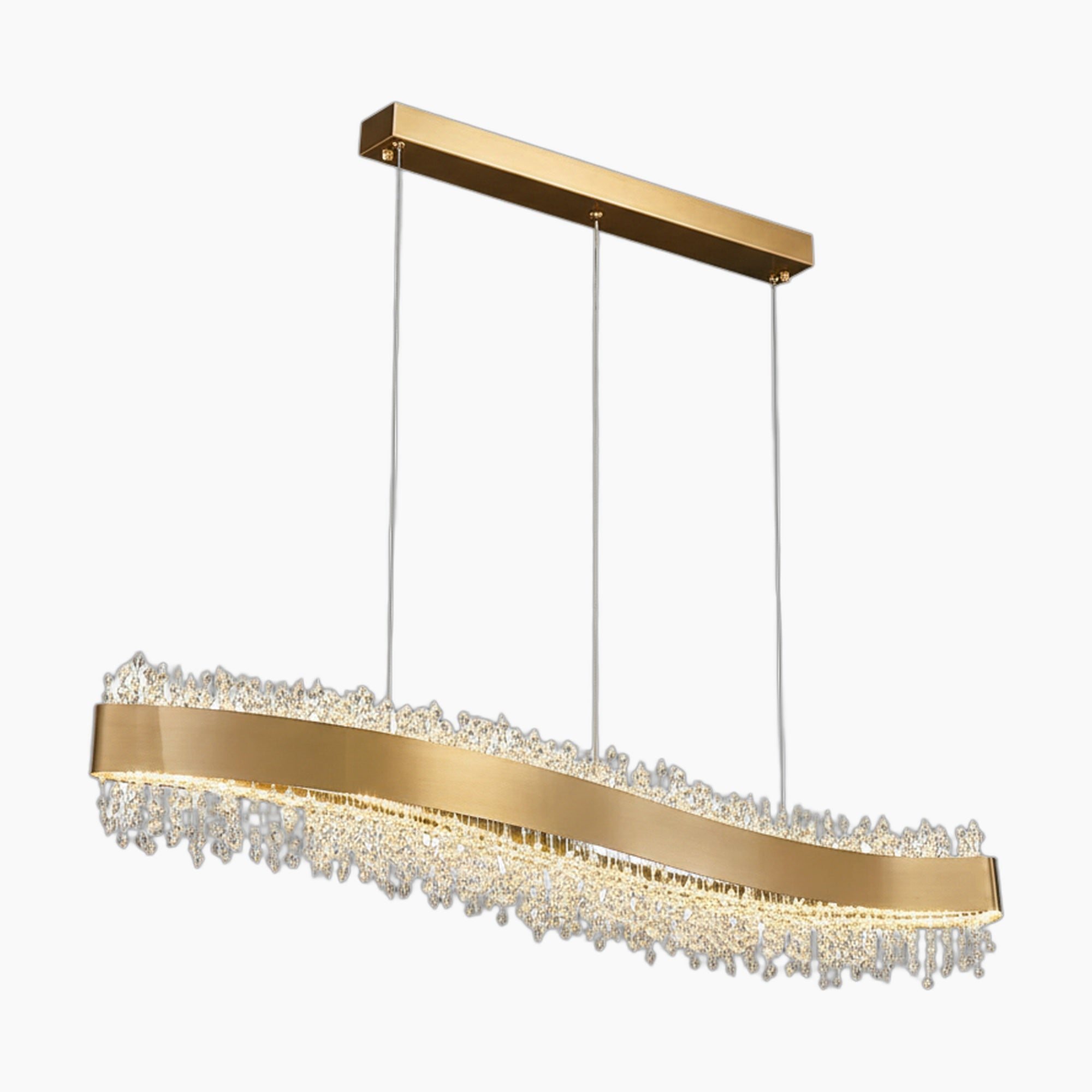 Adjustable Modern LED Crystal Dining Room Chandelier