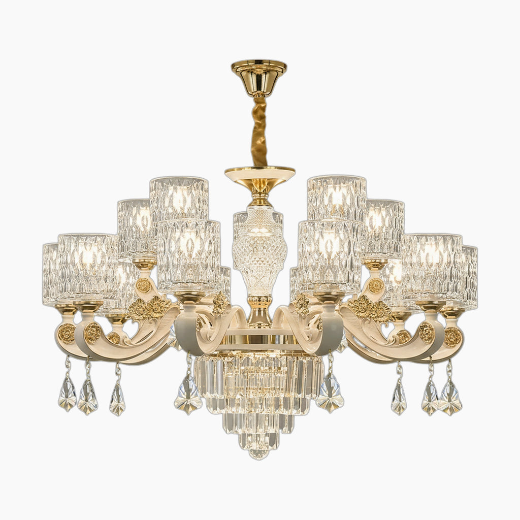Modern Crystal Glass Baroque Chandelier