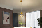 Maison Ornate Modern Crystal Hallway Chandelier with LED Creative Shapes, a sleek contemporary lighting fixture.