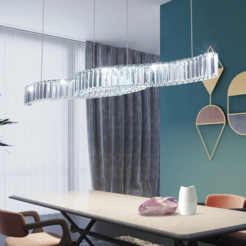 Modern Simple Design Crystal Chandelier with LED