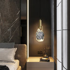 Maison Ornate Modern Minimalist Copper Crystal Bedroom Chandelier with intricate crystal accents and sleek copper finish.