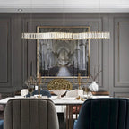 Maison Ornate Modern Simple Design Crystal Chandelier with LED, featuring elegant crystal accents.