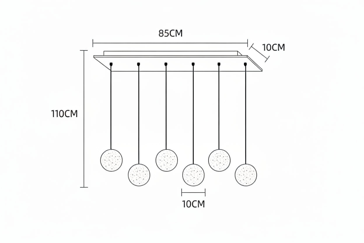 Lustre en cristal de style nordique avec éclairage moderne et design épuré.