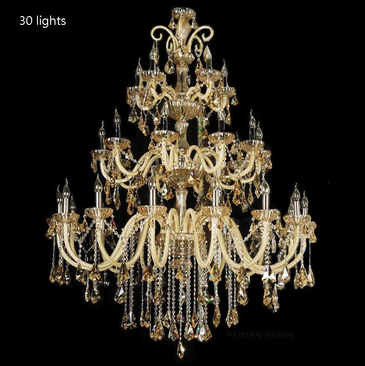 Baroque Crystal Chandelier with Luxurious Lighting Design