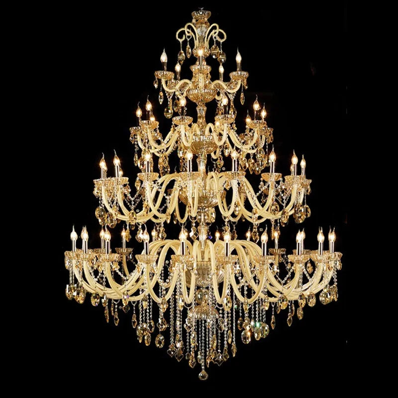Baroque Crystal Chandelier with Luxurious Lighting Design