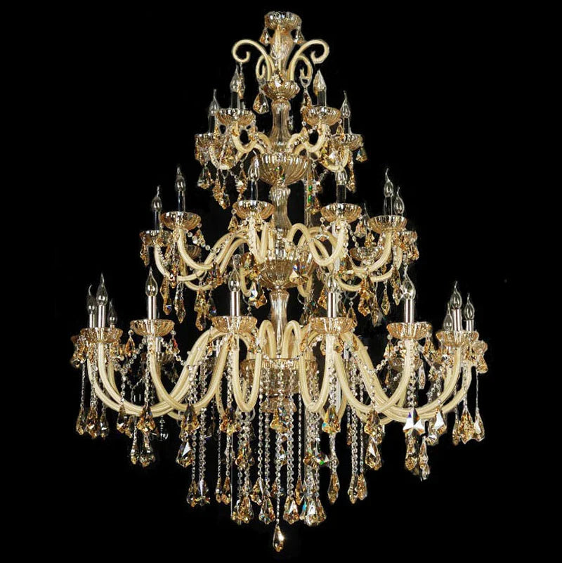 Baroque Crystal Chandelier with Luxurious Lighting Design