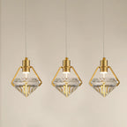 Maison Ornate Modern Crystal Hallway Chandelier with sculptural LED design and contemporary crystal detailing.