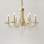 Nordic Modern Gold Ring Baroque Crystal Chandelier