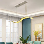 Maison Ornate Modern Crystal Chandelier with Stainless Steel Bands, elegant crystals and sleek metal detailing.