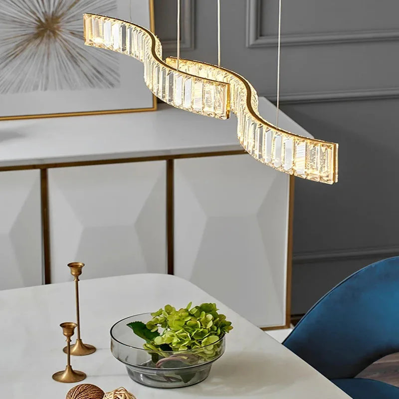 Modern Simple Design Crystal Chandelier with LED