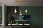 Maison Ornate’s Modern Crystal Hallway Chandelier with LED creative shapes, elegant and contemporary design.