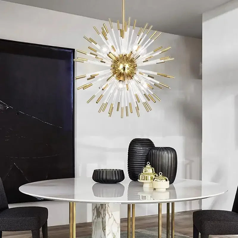 Maison Ornate Large Hanging Crystal Chandelier featuring cascading crystals and elegant metalwork, radiating luxurious ambiance.