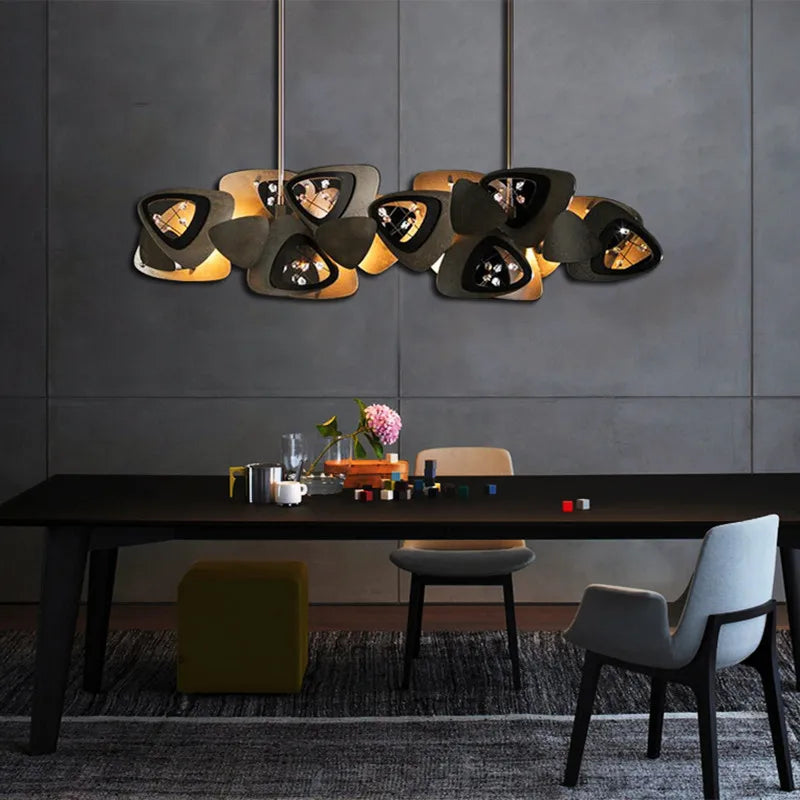 Maison Ornate Modern Stainless Steel and Glass LED Chandelier with sleek, contemporary design and polished finish.