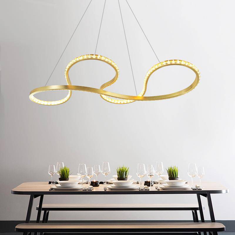 Maison Ornate Modern Crystal Chandelier with Gold Drop Pendants, elegant lighting centerpiece with refined design.