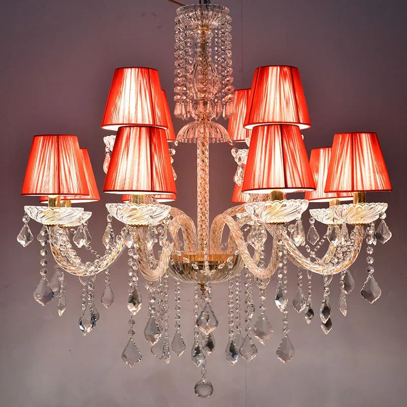 Lustre pampilles cristal moderne européen
