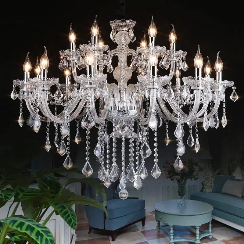 Lustre pampilles cristal moderne européen&nbsp;