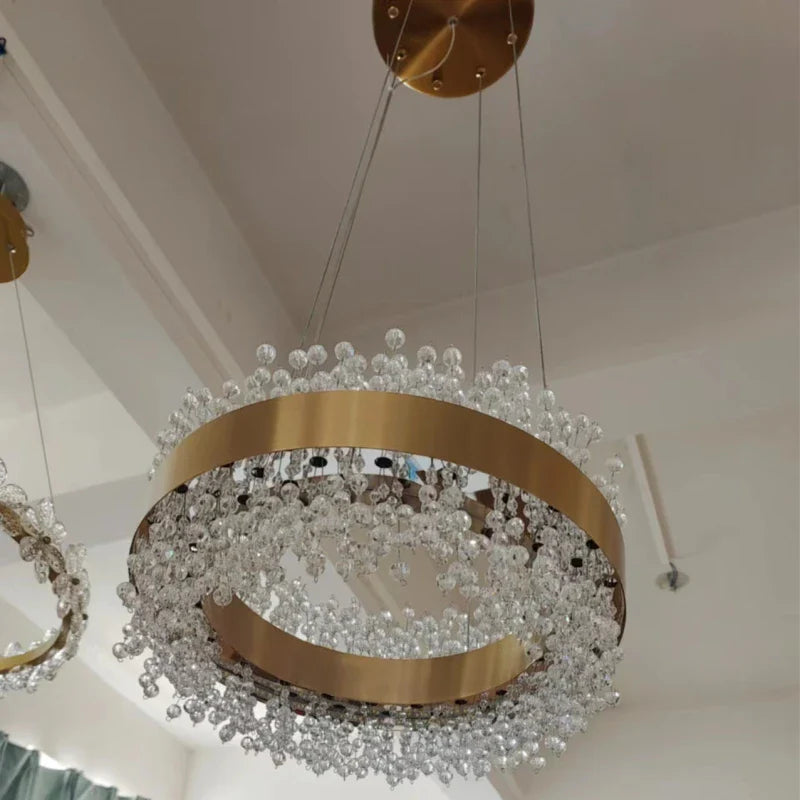 Adjustable Modern LED Crystal Dining Room Chandelier
