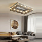 Maison Ornate Elegant Modern Crystal Bedroom Chandelier with LED, featuring intricate crystal accents and sleek modern design.