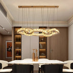 Maison Ornate Modern Gold Crystal Indoor Pendant Lighting with intricate crystal accents and sleek gold finish.