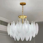 Maison Ornate Modern Chandelier with crystal, vintage tassels, and feather accents for elegant style.