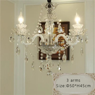 Grand lustre en cristal élégant pour salon et salle à manger