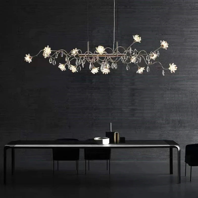 Postmodern Nordic Crystal Dining Room Chandelier LED G4