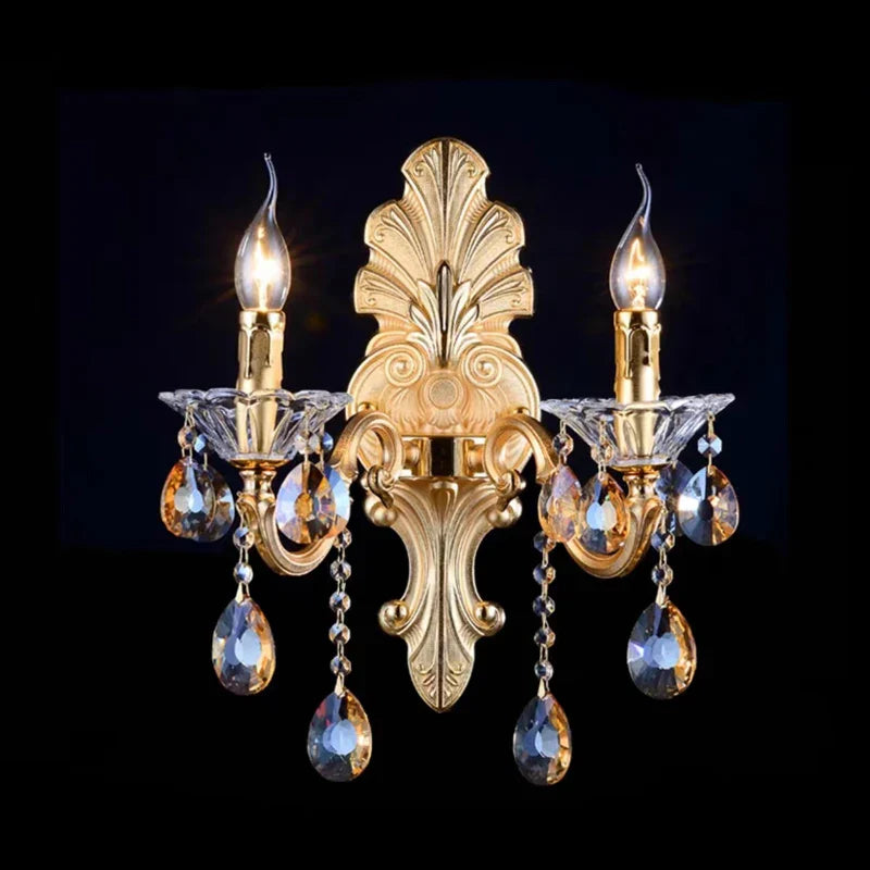 Baroque Crystal Chandelier with Modern LED Lighting