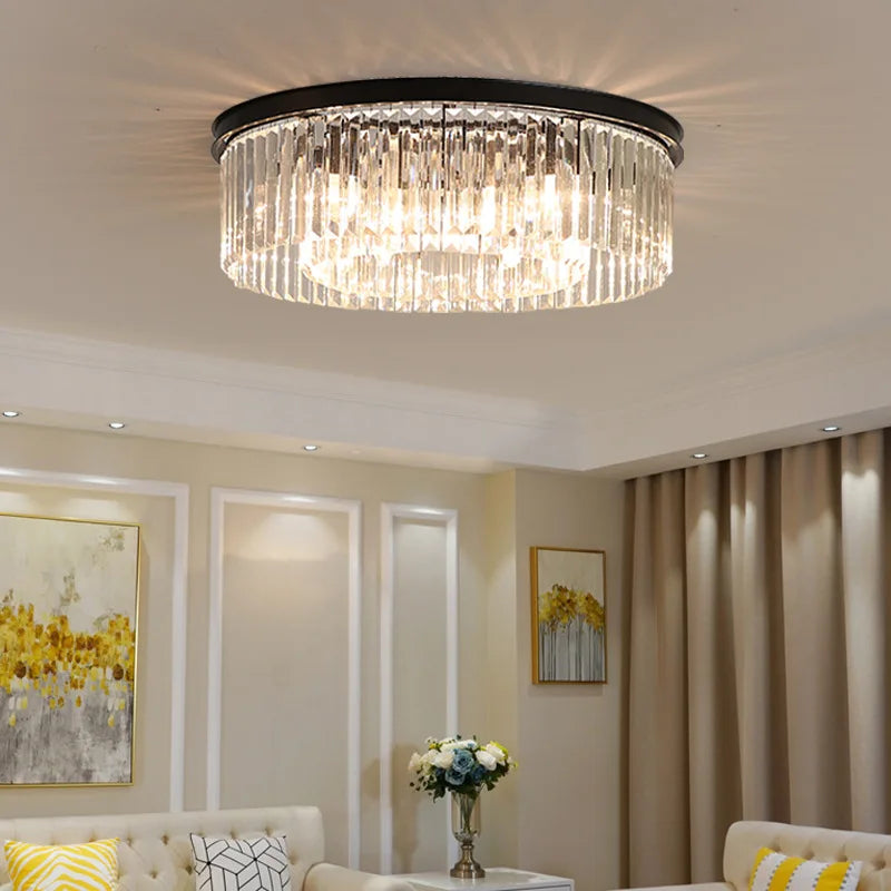 Maison Ornate Luxury Nordic Crystal Chandelier for Living Room, elegant crystal detailing, modern statement lighting.