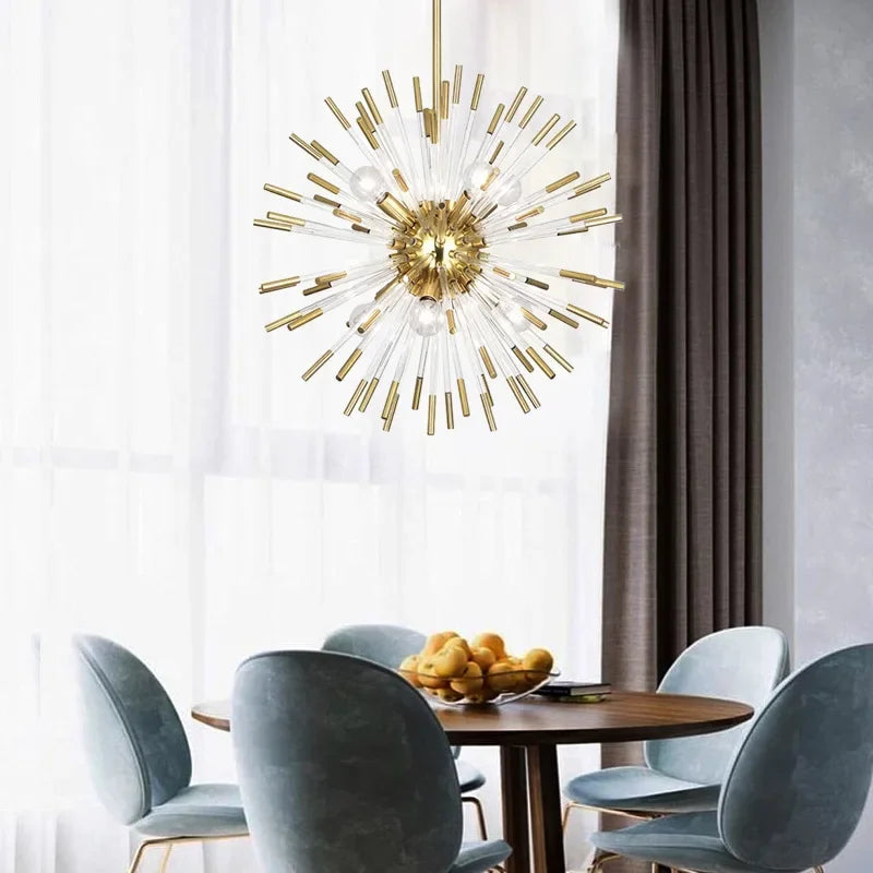 Maison Ornate Large Hanging Crystal Chandelier, modern luxury design, sparkling with layered crystal details.