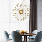 Maison Ornate Large Hanging Crystal Chandelier, modern luxury design, sparkling with layered crystal details.