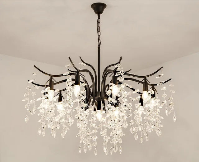 Nordic Vintage Crystal LED Chandelier Contemporary Decoration