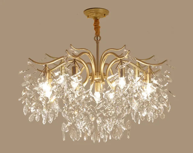 Nordic Vintage Crystal LED Chandelier Contemporary Decoration