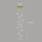 Modern Elegant Crystal Hanging Pendant Light