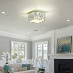Maison Ornate Modern Crystal Hallway Chandelier with LED lighting, sleek design, sparkling crystal accents.