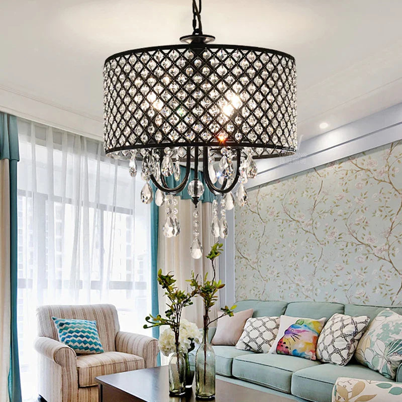 Maison Ornate Vintage Crystal Chandelier Iron, elegant and decorative, ideal for restaurant or bar ceilings.