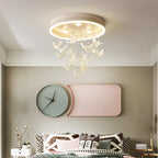 Maison Ornate Modern Crystal Ball Chandelier with creative romantic LED design, elegant crystal accents.