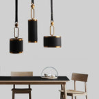 Maison Ornate Crystal Ball Chandelier with modern glass leather suspension, elegant and minimalist lighting design.