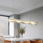 Maison Ornate K9 Crystal Industrial Chandelier with LED Lights, elegant design and warm ambient illumination.