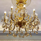 Baroque Crystal Chandelier with Modern LED Lighting